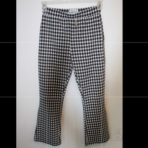 COPY - Checkered boot cut pants.